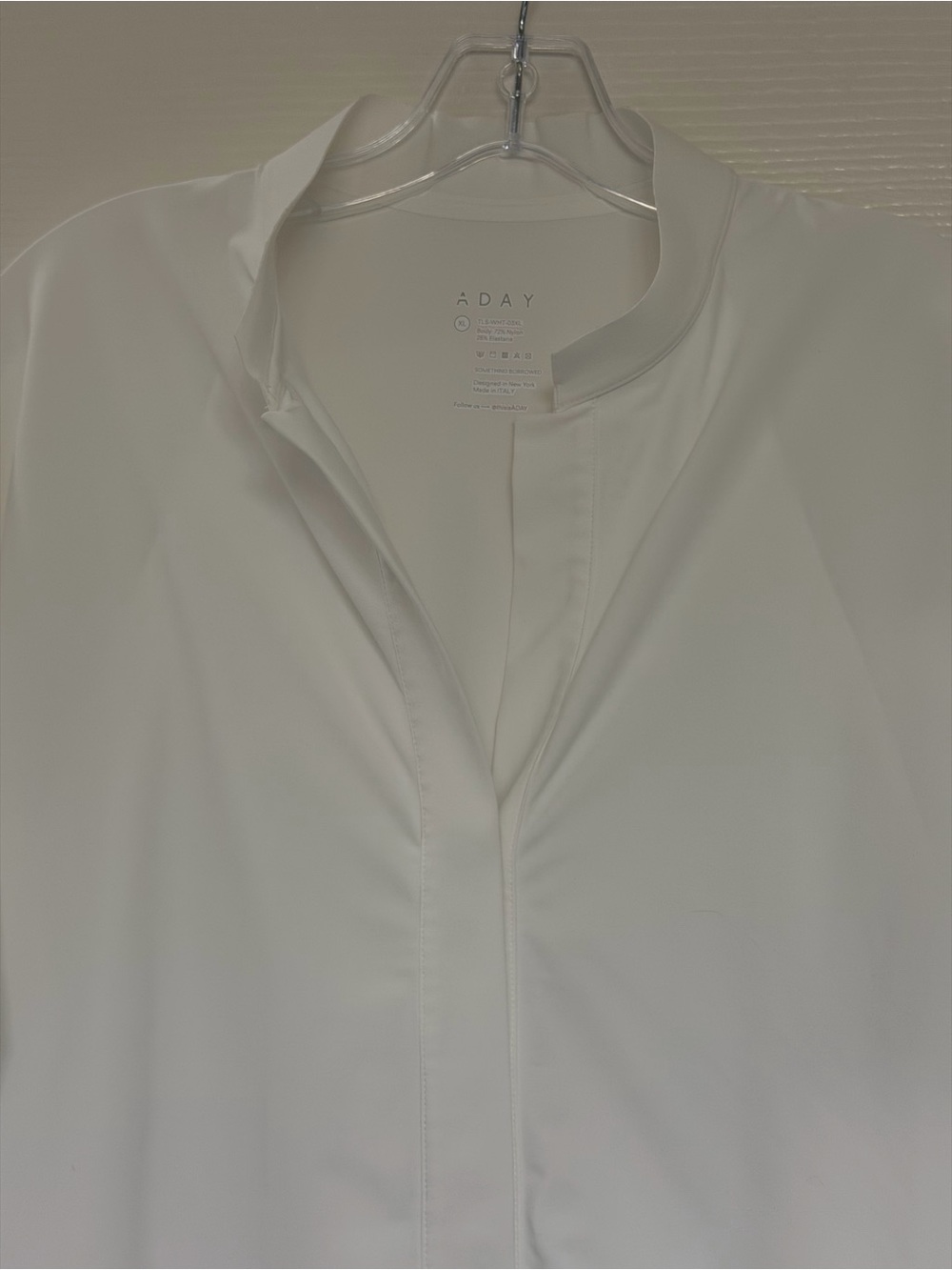 ADAY Something Borrowed Tunic Snap Blouse XL - Picture 3 of 7